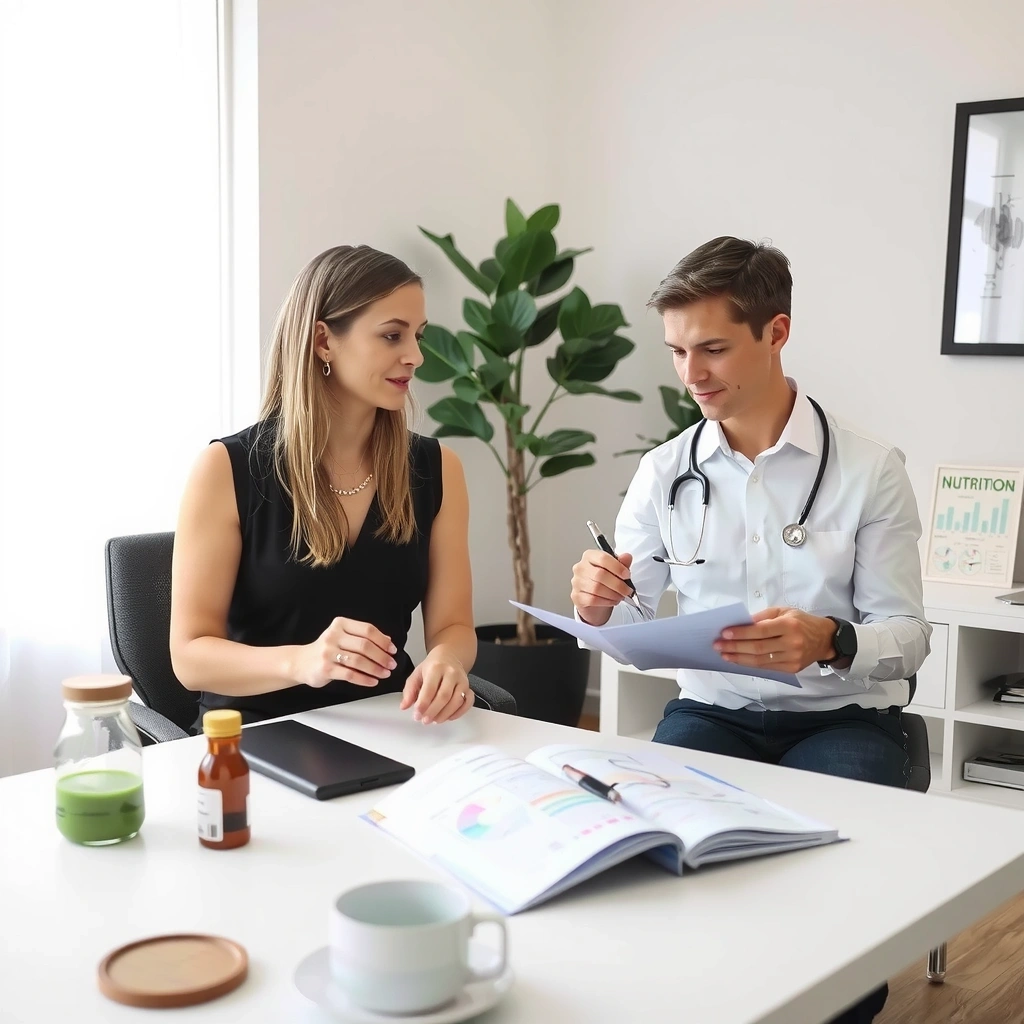 Zertifizierte Ernährungsberater bei der Beratung